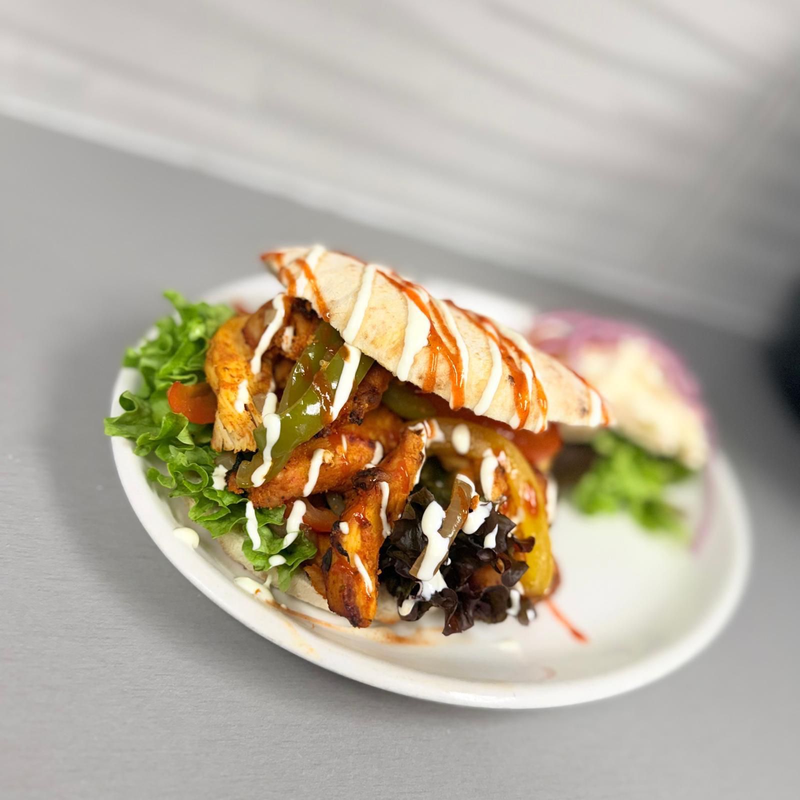 Loaded chicken wrap at Norries Coffee Shop
