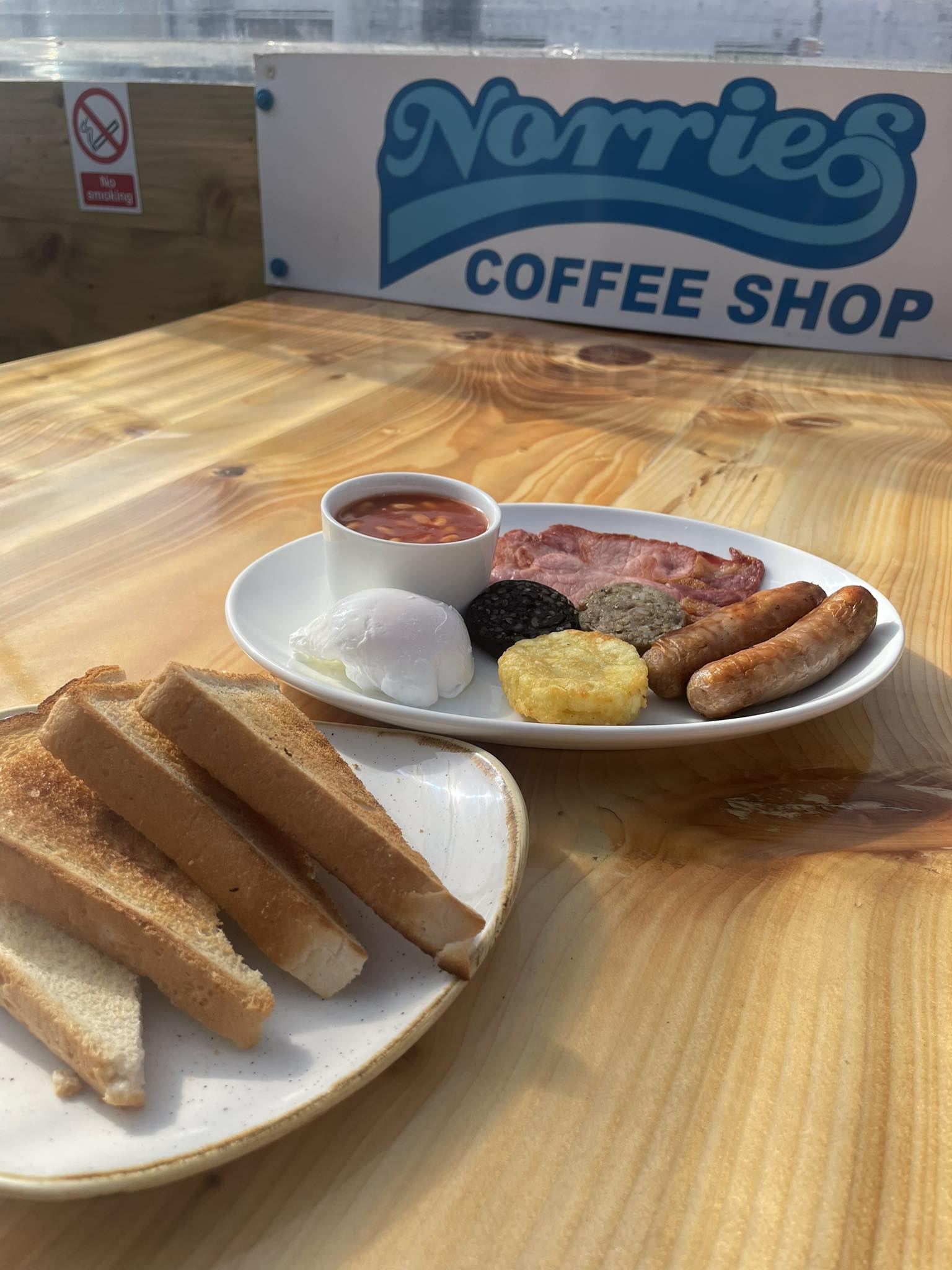 Full Irish breakfast at Norries Coffee Shop